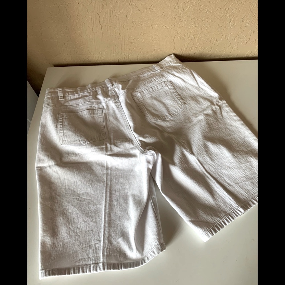 DG2 Women’s Plus Size White Jean Shorts